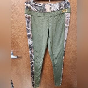 She Olive and Camouflage Leggings